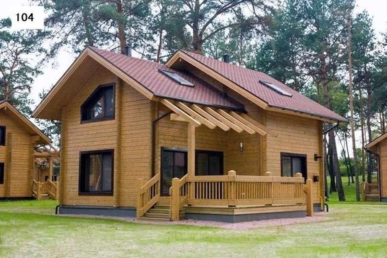 wooden prefab house